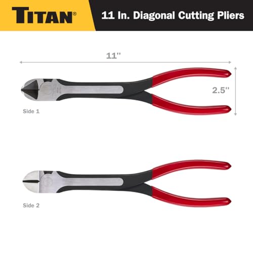 Titan 60780 11-Inch Diagonal Cutting Pliers - size: 11-Inch