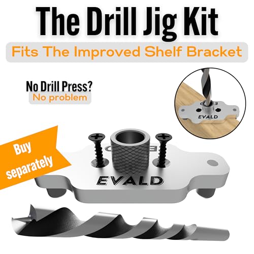 EVALD 4 Inch Floating Shelf Brackets, Hidden Shelf Brackets for Floating Shelves, Heavy Duty Shelf Bracket with Screws & Anchors, Floating Shelf Mount (6 Pack) - size: 4 Inch, style: 6 Pack All-purpose