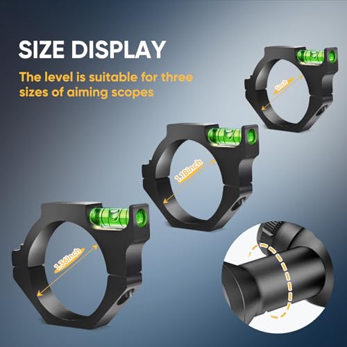 Rifle Scope Level Bubble-Scope Leveling Kit, Scope Bubble Level, Scope Mounting Kit for Hunting 1 inch - size: 30 mm