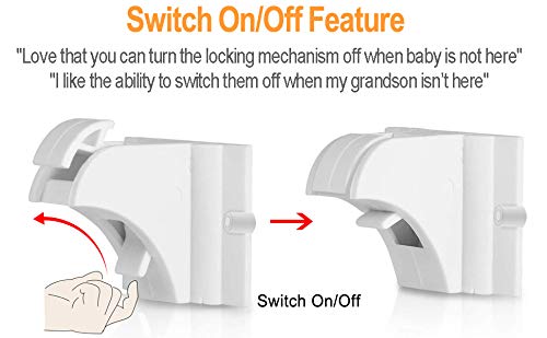 Vmaisi 20 Pack Magnetic Cabinet Locks Baby Proofing and 2 Keys - size: Standard
