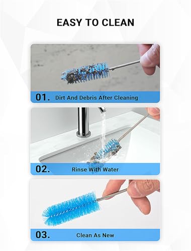 SARDVISA 66 Inch Drain Cleaning Brush, Flexible Long Pipe Cleanner Tool - size: Large clean brush
