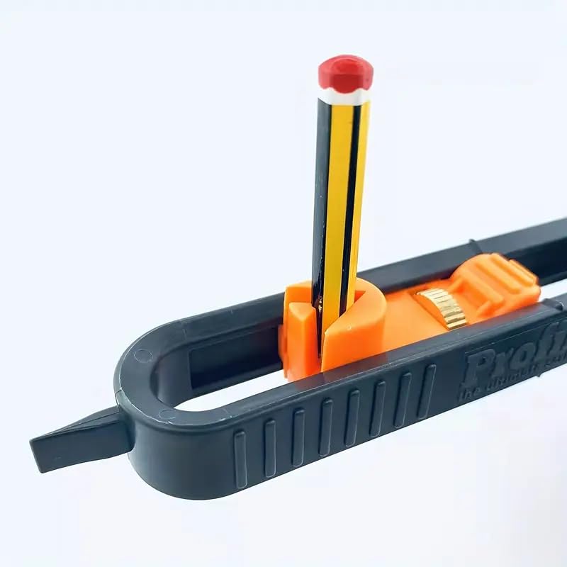 1 Set Contour Gauge Measuring Ruler with Lock Adjustable for Woodworking, Tiling and Carpentry Irregular Curve Profiling Tool, A1