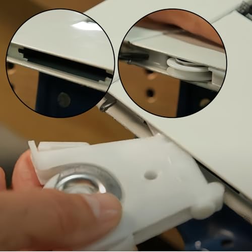 Sliding Screen Door Rollers for Andersen Gliding Screens Replacement, 1-1/4" Nylon Concave Wheels, Fits 200 & 400 Series Patio Door Screen Wheel - color: Off White