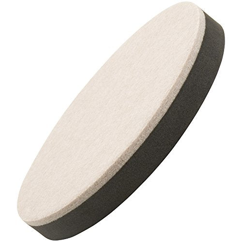 Super Sliders 7" Round Reusable Furniture Sliders- Large Multi Surface Pack to Easily Move Items Across Hardwood or Carpet 8 Pack Beige