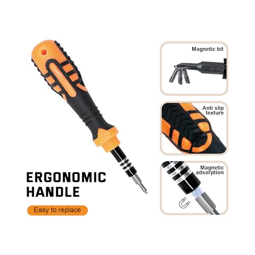 Laptop Precision Screwdriver Set,33 in 1 Magnetic Small Screwdriver Electronic Repair Tool Kit for Phone, Glasses, Watch, Ring Doorbell, RC Car, Xbox,Toys