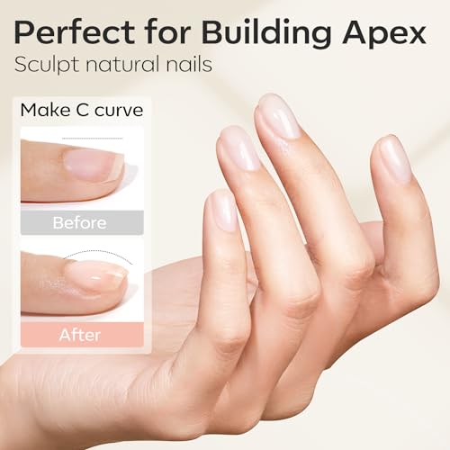 modelones Builder Nail Gel, 2 Pcs Clear Builder Nail Polish Base - color: Builder Clear Clear