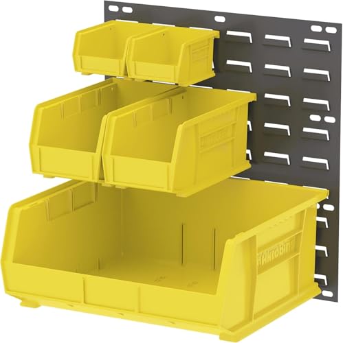 Akro-Mils 30210 AkroBins Plastic Storage Bins, 5"x4"x3", Yellow, 24-Pack - color: Yellow