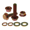 M12-1.75x50 Flange Bolt Assortment, Class 10.9 Metric Flange Bolts and Nuts Assortment, Yellow Zinc Plated, 2 Set Total 8 Piece