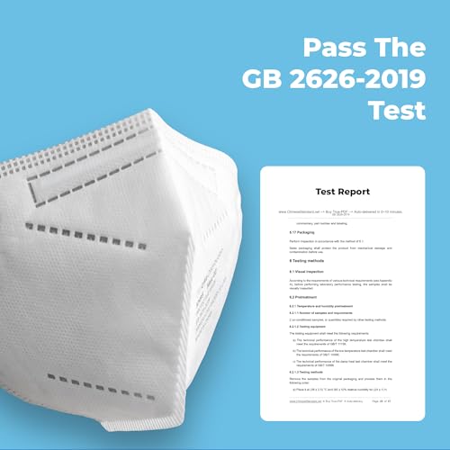 Lyka Distribution KN95 Face Masks - 50 Pack - 5 Layer Protection Breathable KN95 Face Mask with Comfortable Elastic Ear Loop - color: White