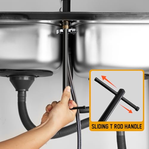 GRENPRO 11" Adjustable Basin Wrench Sink Faucet Tight Space Plumbing Tools - style: Black Electrophoretic Basin Wrench Capacity 3/8" to 1-1/4"