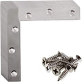 Stainless Steel L Shape Flat Corner Brace Bracket for Wood & Metal, Fixing Joining Support Brace for Shelves, Furniture & Cabinet (150*150/5.9*5.9'') - size: 150 x 150 mm