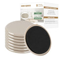 Furniture Sliders for Carpet, new space 8 Pcs 5" Round Sliders for Moving Furniture, Heavy-Duty Furniture Moving Sliders - Reusable Furniture Sliders, Move Your Furniture Quickly, Easily and Safe! - size: 5 inch