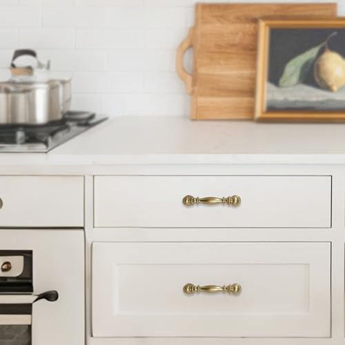 10 Pack 3 Inch(76mm) Kitchen Cabinet Handles Champagne Bronze Cabinet Pulls Zinc Alloy Drawer Pulls Solid Kitchen Hardware - color: Champagne Bronze, size: 3'' Hole Center(76mm)