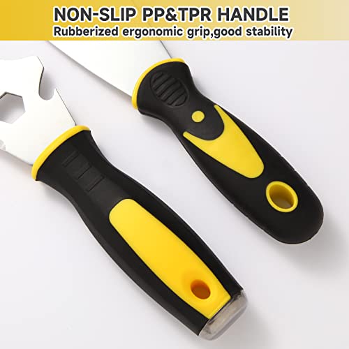 3Pcs Putty Knife Set,2"&4"Stainless Steel Scraper for Drywall&Wallpaper