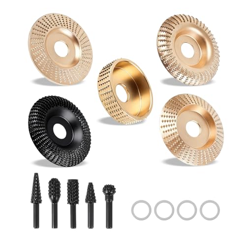 10PCs Angle Grinder Wood Carving Grinding Disc Set - color: 10 PCS Grinding Disc