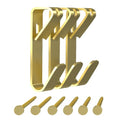 Picture Hangers, 50 lb Heavy Duty Drywall Wall Plaster Large Picture Hangers, Picture Hanging Hooks, Picture Hanging Hardware, Picture Frame Hangers, Painting Wall Hooks for Hanging, 30 Pack - color: Gold, size: L-50