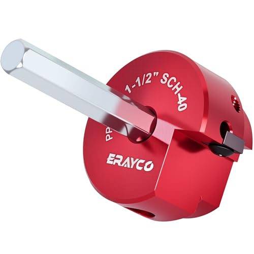 Erayco PPR150 1-1/2 Inch Plastic Pipe Fitting Reamer, PVC Pipe Reamer for Schedule 40 PVC Pipe, Fit into Standard 1/2" Drills, Suit for Water Lines, Drain Lines, Vent Lines - size: 1-1/2 Inch