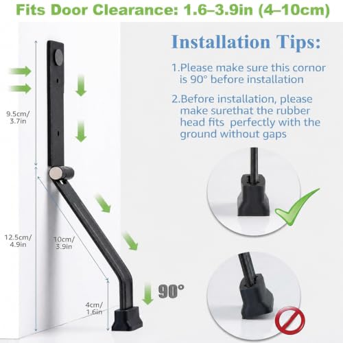 Metal Kickdown Door Stopper for Bottom of Door - style: 1 Pack