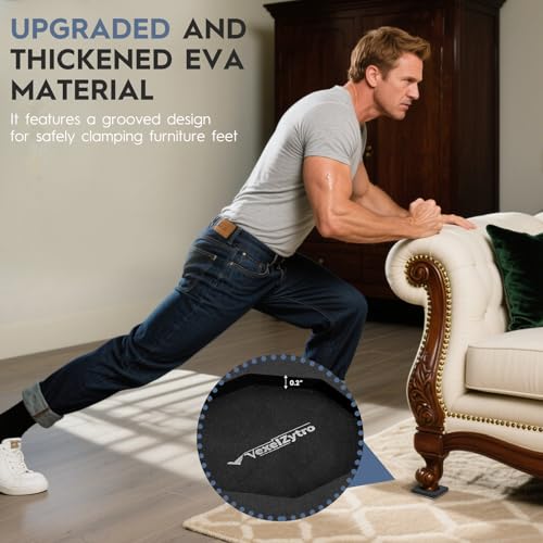 Furniture Lifter Tool + 8-Pack of 4.72" Furniture Sliders for Hardwood Floors and Carpet, Save 80% Effort, Move Heavy Furniture Easily, Reusable Moving Pads, Floor Protectors for Carpet - style: 24 IN Lifter Tool & 8 Sliders