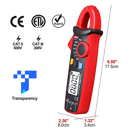 UNI-T UT210e Digital Clamp Meter Multimeter - size: UT210e clamp meter (ac/dc)