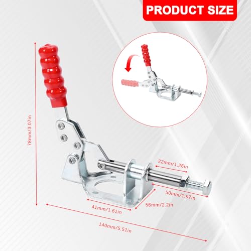 2-Pack, 302F Push Pull Toggle Clamp, 300 lb Holding Capacity - style: 302F,2PK