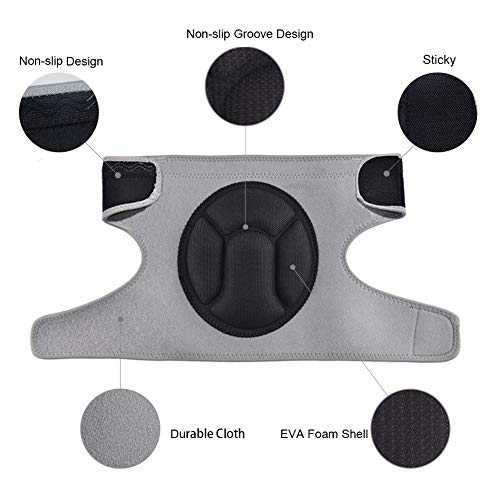 Knee Pads Comfortable Non-Slip, Thick Extra Foam Cushion kneepads for Scrubbing Floors, Gardening, Yoga & Construction, Soft Inner Liner, Strong Double Straps and Adjustable Easily for women(L)