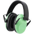 Kids Noise Canceling Earmuffs, 25-30dB Noise Reduction Ear Protection, Adjustable Headband Concert Fireworks, Autism - color: Green