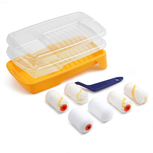 Voomey Small Paint Roller, 2 Inch Mini Paint Roller Kit 10 Pack - size: 2 Inch Mini Paint Roller Kit 10 Pack