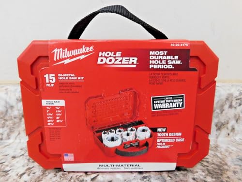 Milwaukee 49-22-4175 General Purpose Hole Saw Kit, 15-Piece