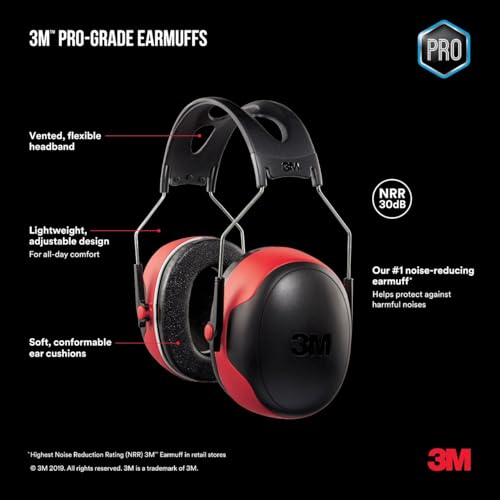 3M Pro-Grade Earmuff, Noise Reduction