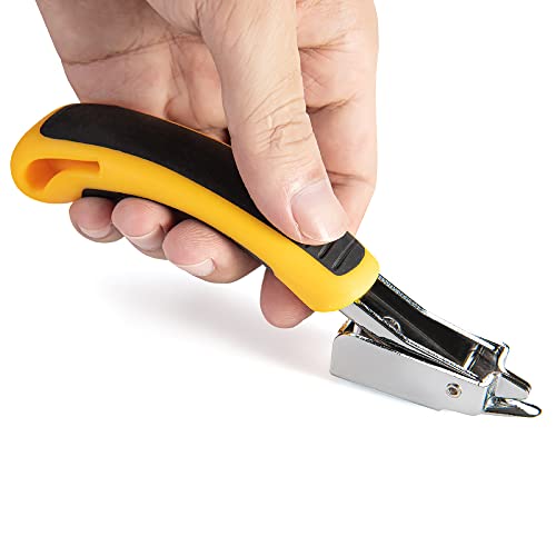 Staple Remover Heavy Duty Staple Puller, Upholstery Tool, Yellow