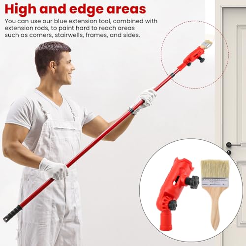Multi-Angle Paint Brush Extender, High Ceiling Extension Pole Attachments