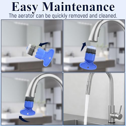 137401 Faucet Aerator Flow Restrictor Service Kit Fits for Moen (2 Sets) | for Moen Eco-Performance Aerator, for Rothbury or Voss, 1.5 gpm,18.5MM, with Key Removal Wrench Tool, Highly Durable