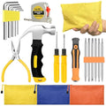 Mini Operation Tool Kit Bulk – Small Emergency Compact Tool Set for Beginners, Home Maintenance, Office & Apartment Use – Adult Men Employee Coworkers Gifts Father's Gifts for Men Tool Party Favors