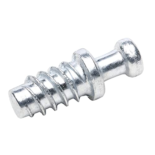20 Pack Screw-in Dowel Furniture Connector, Zinc, 7/16" (11.5mm) Length for 3/16" (5mm) Hole, R012Z - size: 7/16" (11.5mm) Length