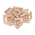 uxcell Wooden Dowel Pins 30pcs 10x40mm(0.39"x1.57") Fluted Beveled Ends Wood Dowel Pegs Dried Hardwood for Woodworking Furniture Shelf - size: 10x40mm(0.39"x1.57")