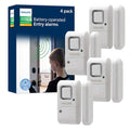 Philips Personal Security Window and Door Alarm, 4 Pack, Wireless Chime - size: 4 Pack