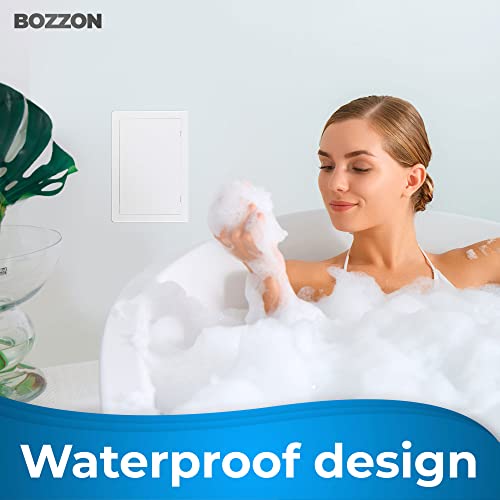 BOZZON Access Panel for Drywall - 4 x 6 in - Wall Hole Cover - Access Door - Plumbing Access Panel for Drywall - Heavy Durable Plastic White - size: 4 x 6
