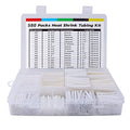 ASHINER 580PCS Durable Heat Shrink Tubing Kit - Ideal for Electric Insulation and Repairs with Convenient Storage Case, White - color: White