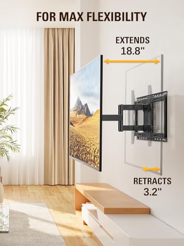 Mounting Dream Sliding Full Motion TV Mount for 42-86" TVs up to 132lbs - size: 42"-86" TV