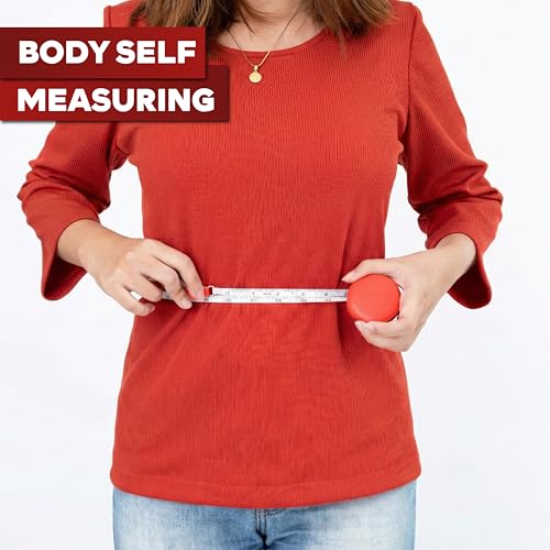 XFasten Retractable Tape Measure 3-Pack 60-Inch 1.5M Clothing Tape Measure for Sewing and Body Measurements