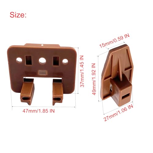 12Pcs Drawer Guides,Drawer Slide Track Guide Glide Repair Kit for Kenlin Rite Trak I System Dressers Center Mount Drawer and Nightstand