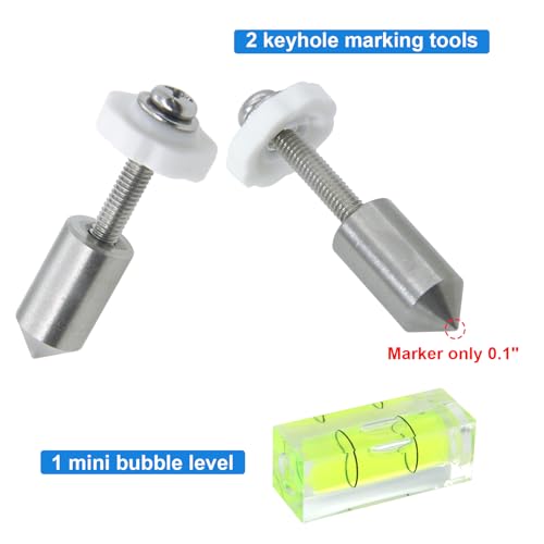 Picture Hanging Marker Kit with Bubble Level, 2-Pack for Frames & Art