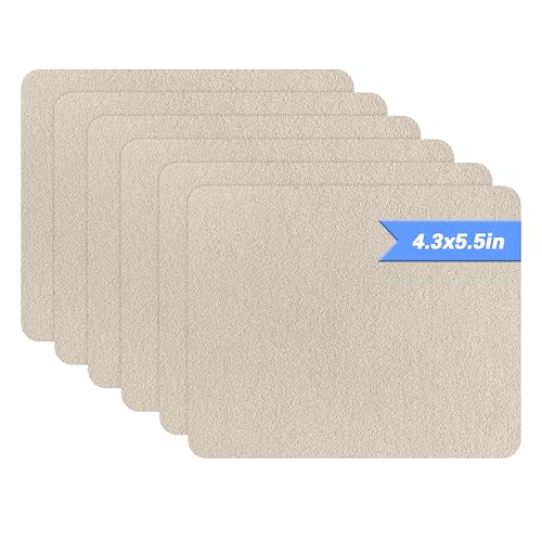 Azobur Sofa Repair Patch, 6 Piece Microfiber Patches, Self Adhesive Fabric Patch Repair, Luxurious Look, Quick Fix Sofa (Beige) - color: Beige