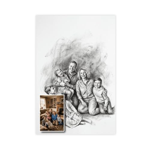 Sketch Style Turn Photo Into Personalized Canvas Art - color: Sketch