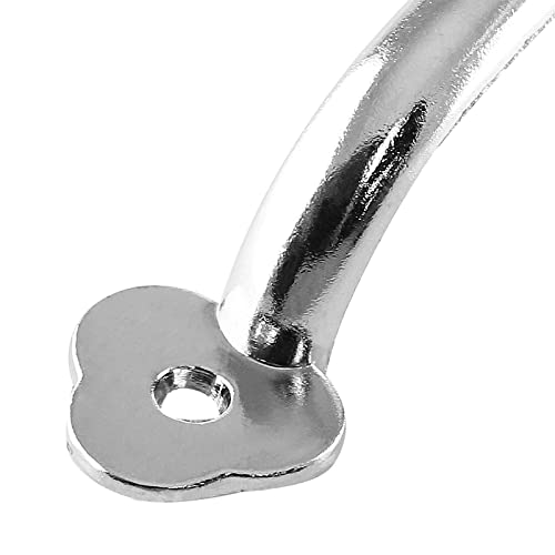 Piutouyar 12 Pcs Barn Door Handles, 3.2 in Hole Center Gate Handle, Silver - color: Silver, size: 4 Inch