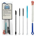 Blue Beetle Brushes | Multi-Use Glass Cleaner Kit - 5-Piece Brush & Scraper Set for Glass, Ceramic and Glass Pipe Cleaner