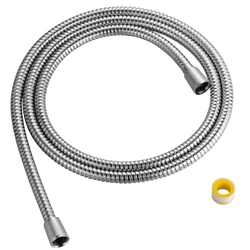 79 inches Extra Long Kinkless Chromed Flexible Stainless Steel Shower Hose - Replacement for Handheld Showerhead Hose - style: 79'' Chrome