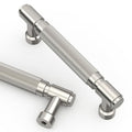 Asidrama 10 Pack 3.75 Inch(96mm) Brushed Satin Nickel Cabinet Pulls Knurled Kitchen Cabinet Handles, Cabinet Pulls Kitchen Cabinet Hardware for Cupboard Drawer Pulls - color: Brushed Satin Nickel, size: 3.75" Hole Center, style: 10 Pack