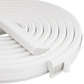 Kneelisa 2Pcs×196” Wedge-Shape Foam Window Weather Stripping Door Seal - color: White, size: 2pcs×196"